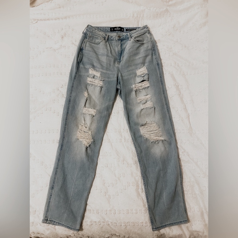 7 Long women’s curvy high rise vintage stretch blue jeans TALL